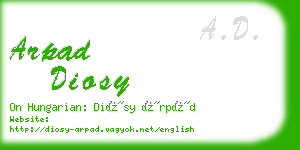 arpad diosy business card